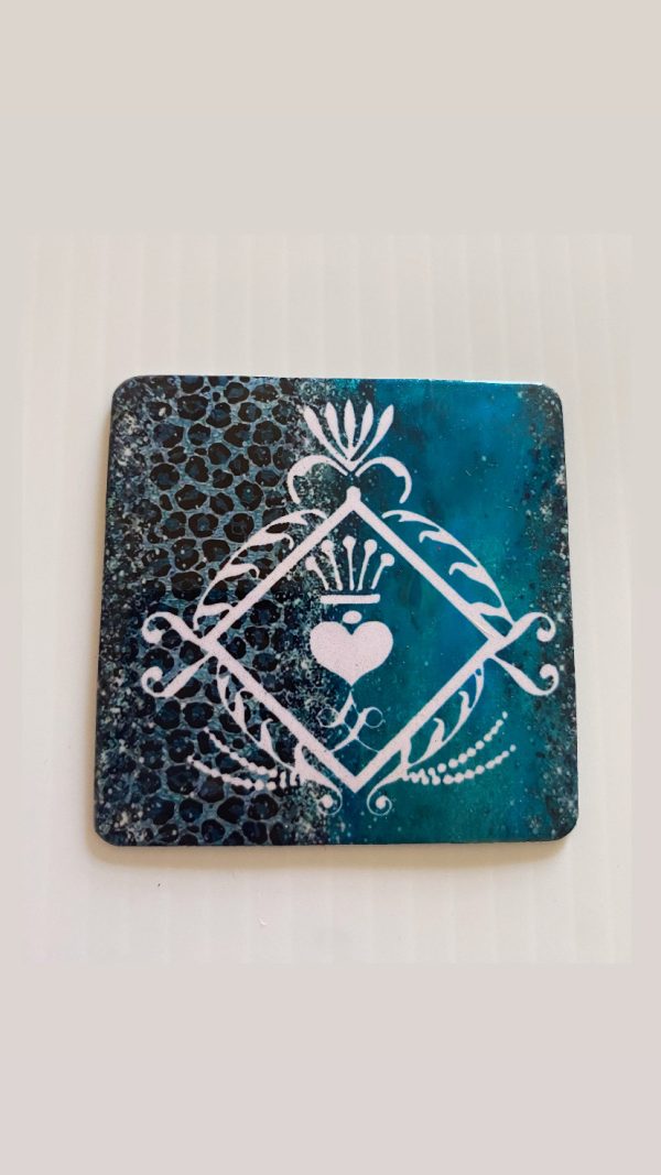 Cheetah Print and Teal  LH Magnet