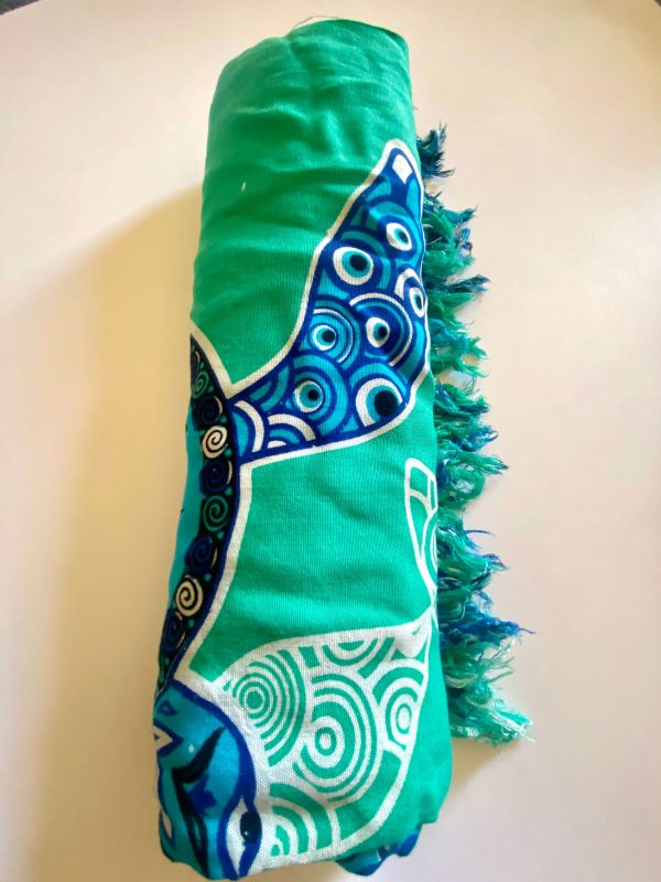 Turtle Print Paleos (Blue and Mint green)