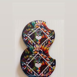 Colorful Wild flower Washable Car Coaster